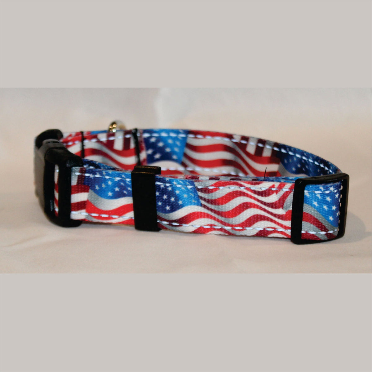 American Flag reflective dog collar