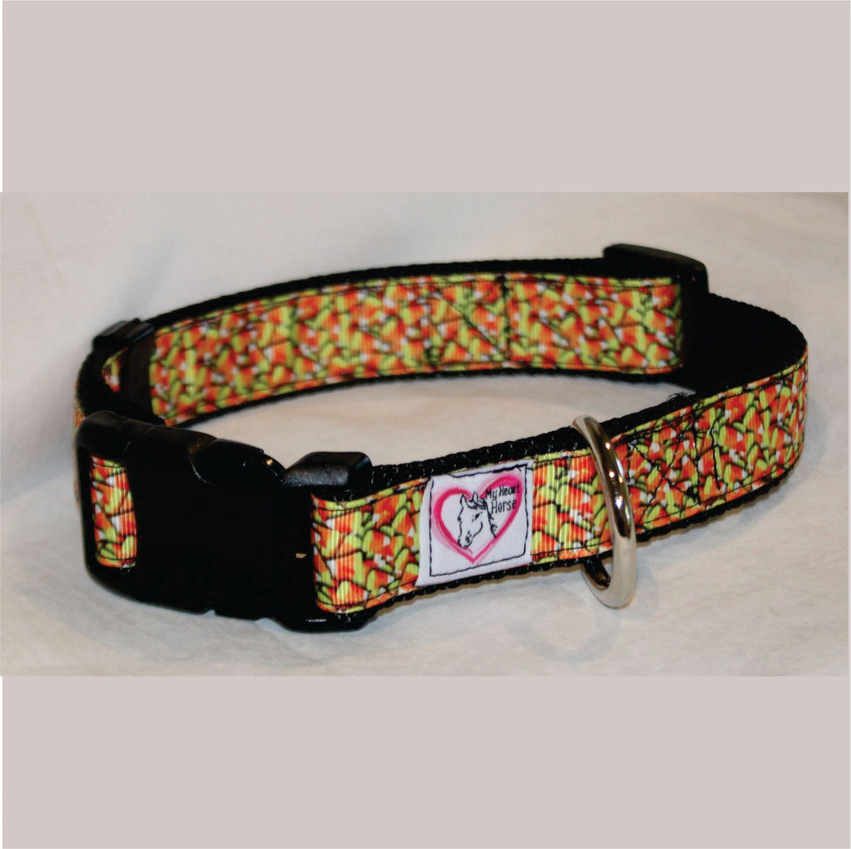 Bright Candy Corn Dog Collar