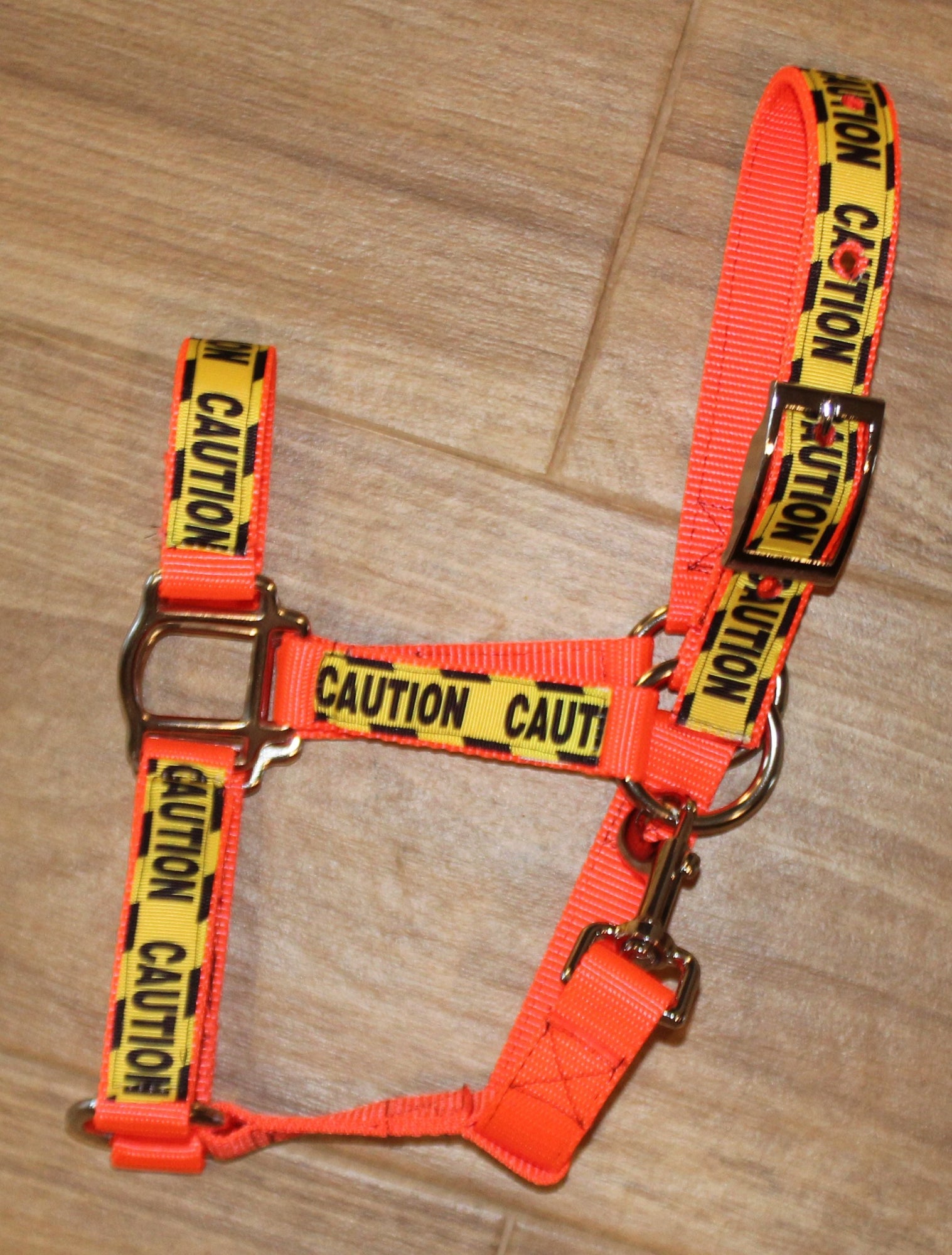 Neon Caution Nylon Halter
