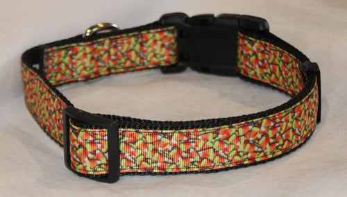 Candy Corn Halloween Dog Collar