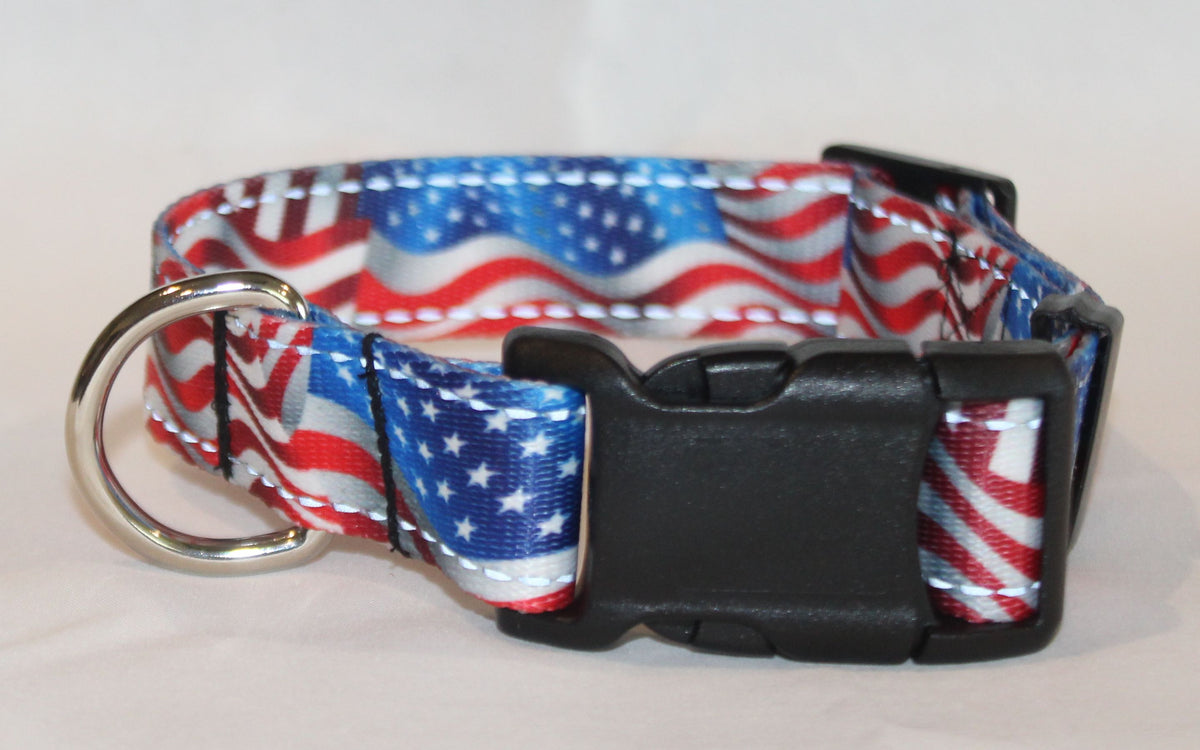 American Flag Dog Collar
