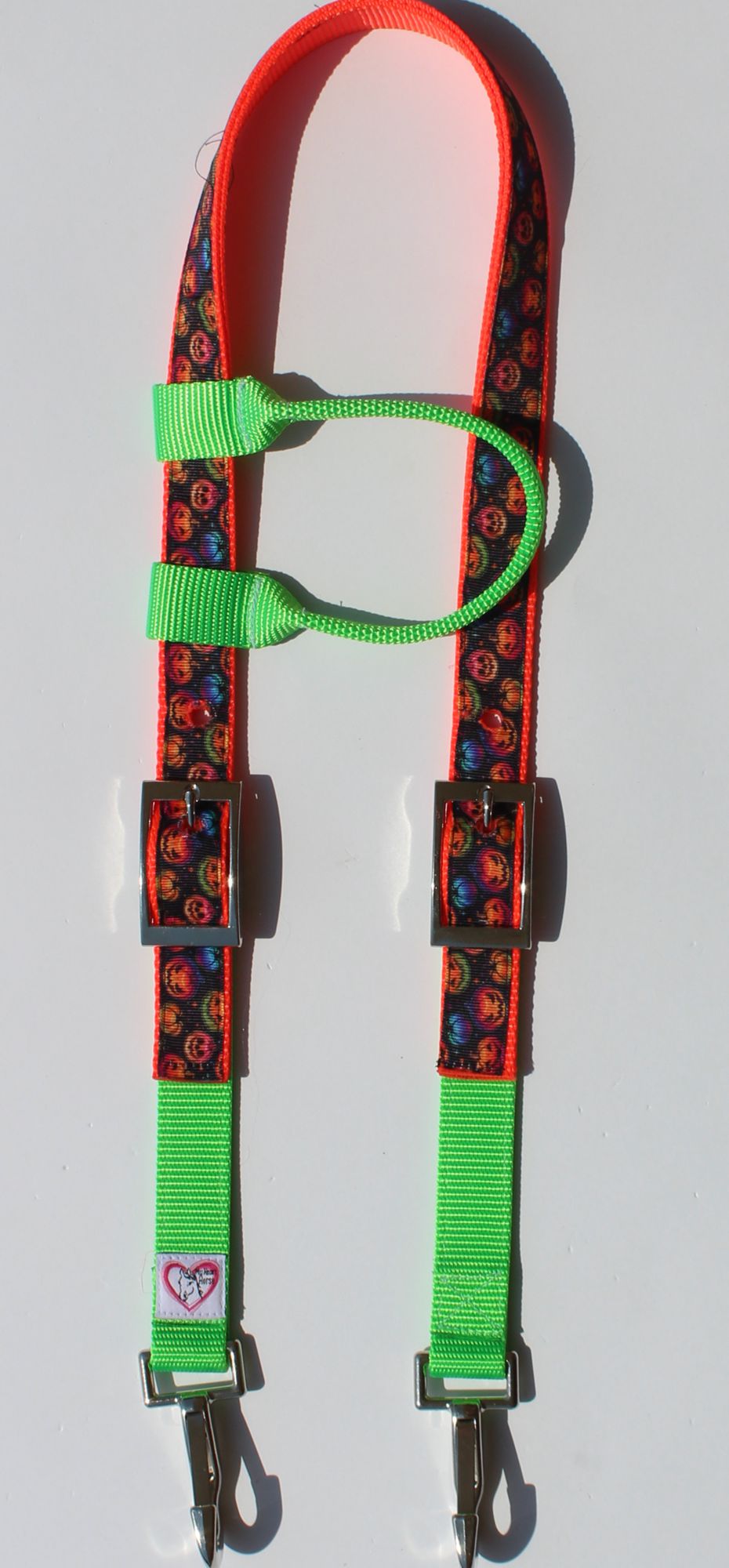 Neon Jack O Lanterns Halloween Headstall
