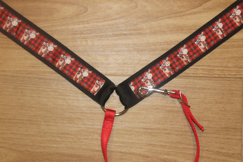 2" Christmas Reindeer Breast Collar