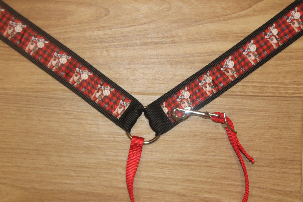 2" Christmas Reindeer Breast Collar