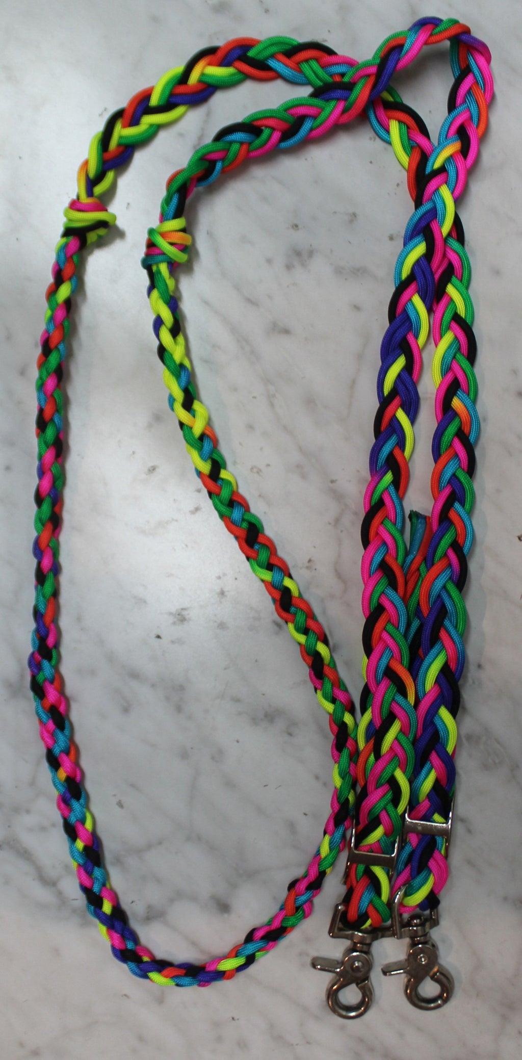 Neon Braided Reins