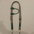 Horse headstall Christmas Peppermint