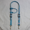 Snowman headstall with blue accents
