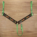 2" Spooky Halloween Breast Collar- Neon Lime