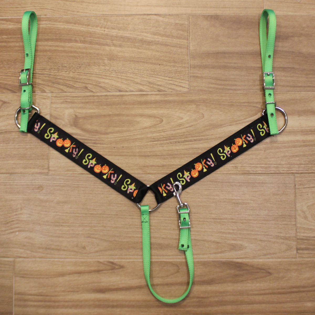 2" Spooky Halloween Breast Collar- Neon Lime