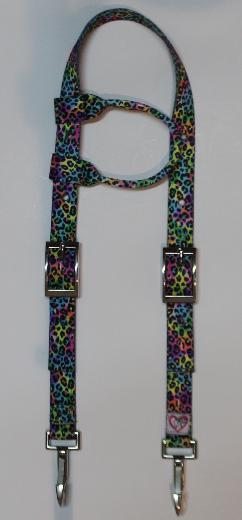 Rainbow Cheetah Headstall
