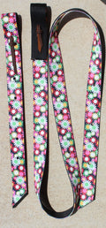 Flower Power Reversible Latigo and Billet Set