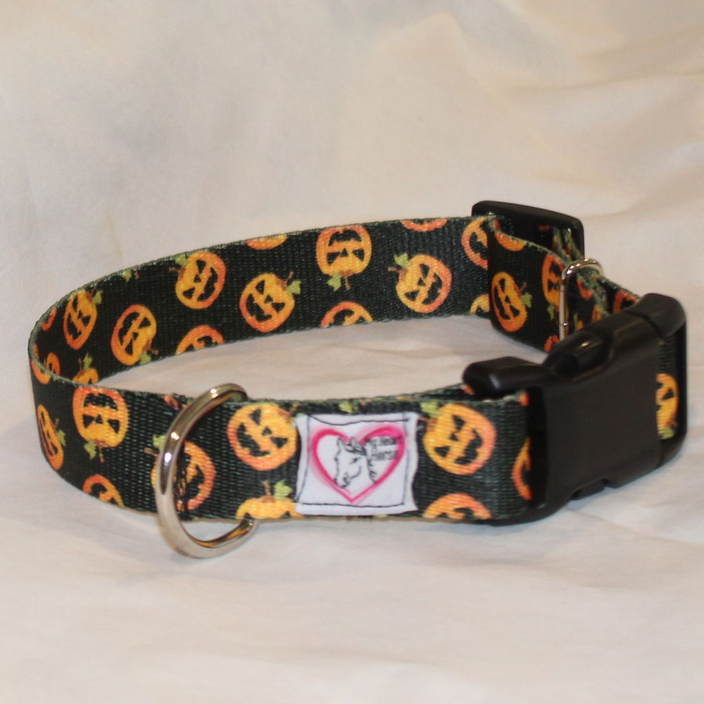 Jack-o-lantern Halloween Dog Collar