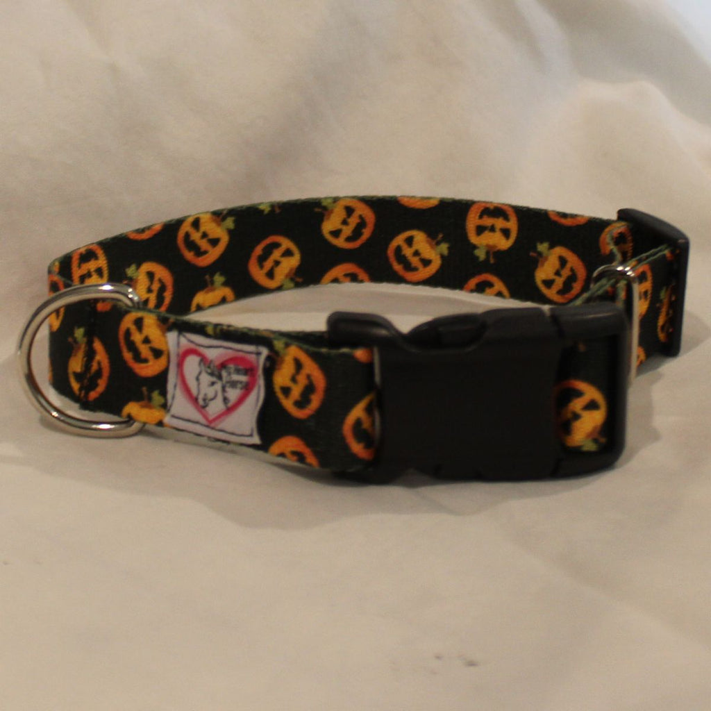 Jack-o-lantern Halloween Dog Collar