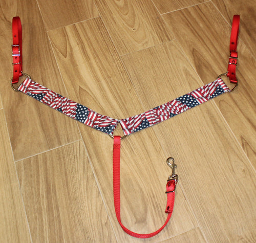 2" wide Patriotic Breast collar