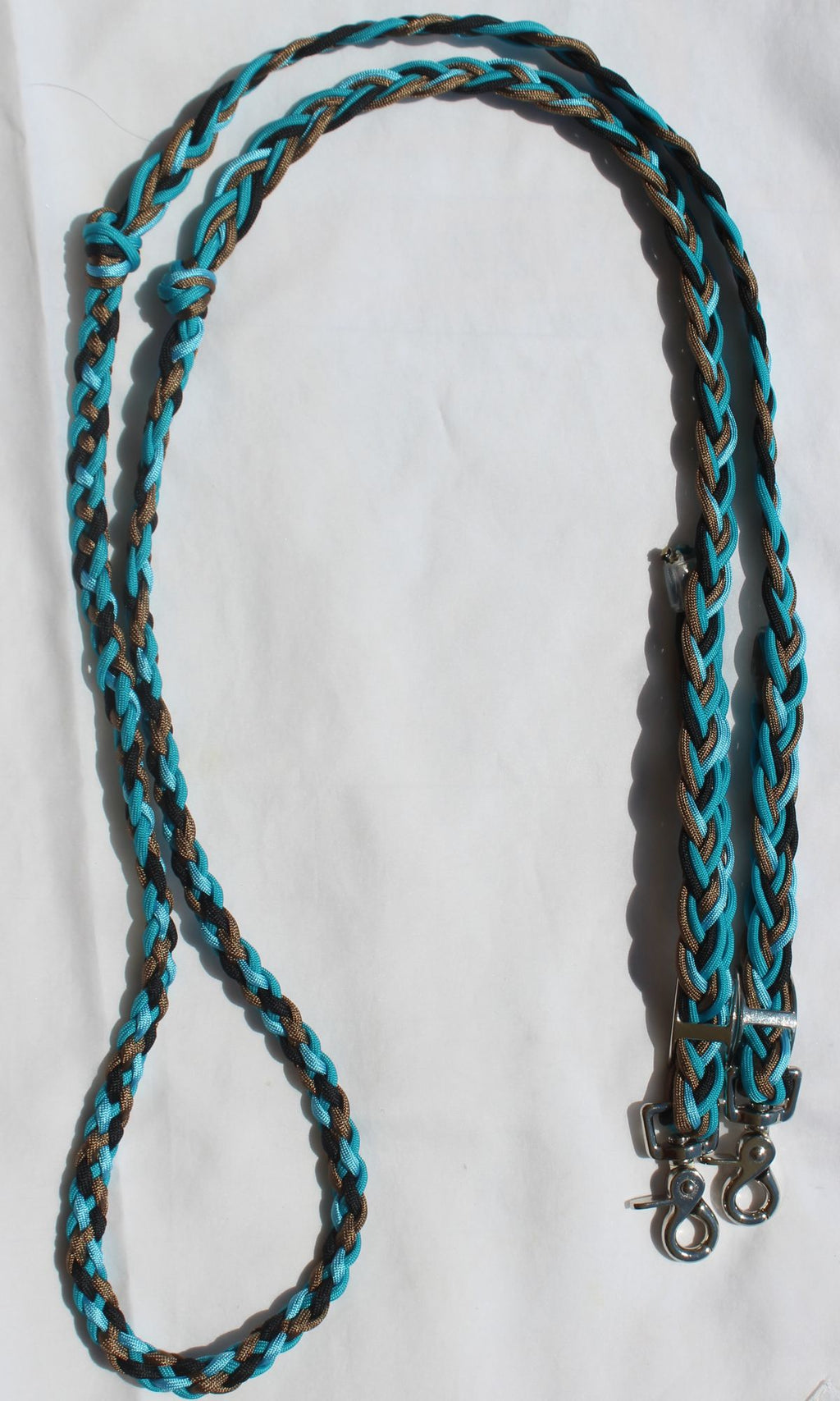 Western Pleasure Hand Braided Barrel Reins