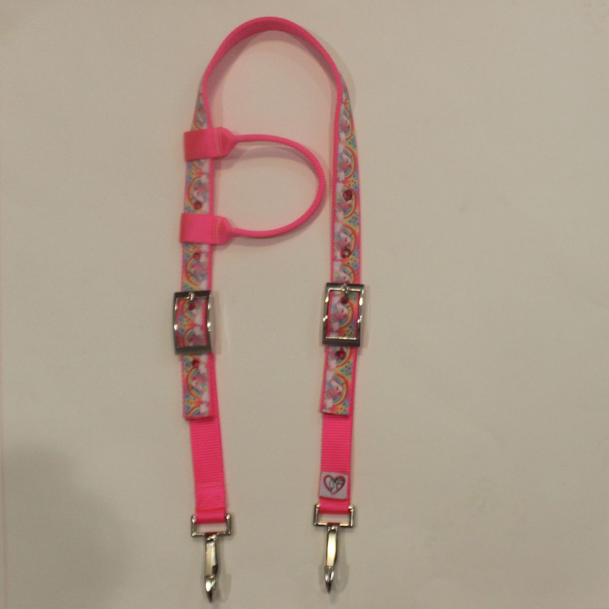 Neon Pink unicorn horse headstall