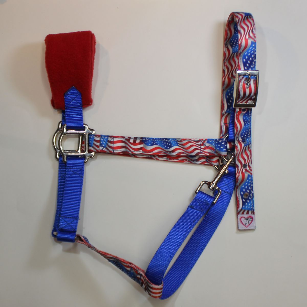 Personalized Patriotic Nylon Halter